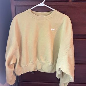 Nike yellow sweatshirt size small
